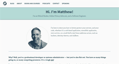 Desktop Screenshot of matthewsetter.com